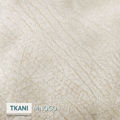 Фото материала 758-7(арт.) - белый полоса. Производитель Китай. Замша - внешний вид.