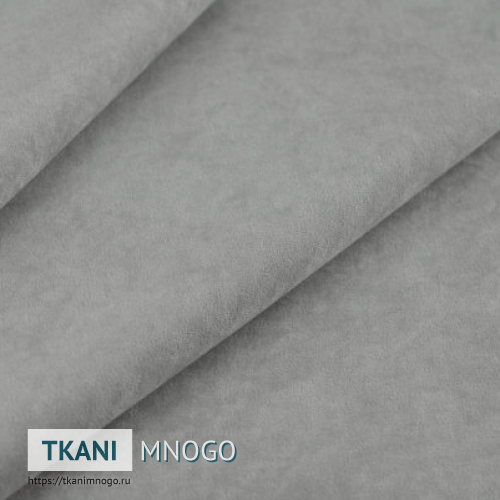 Фото ткани велюра “22” (однотонный серый)