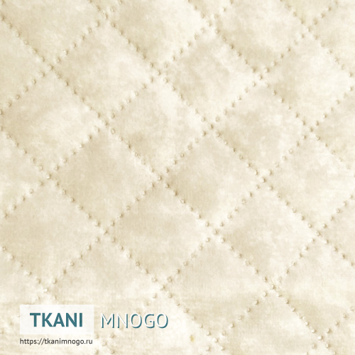 Фото ткани велюра “НТ1811С-5” (ромб белый)