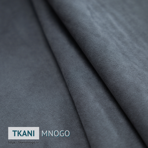 Фото фактуры велюра “87” (однотонный серый)