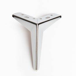 Опора угол наклон М013 Н100 хром - опора угловые
 - Опоры мебельные хромированные
