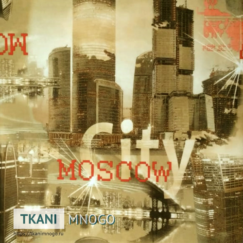 Фото рисунка микровелюра “HJ 007-2” город.